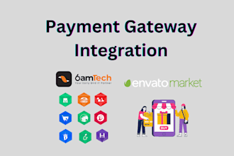 do payment gateway integration on any 6amtech script