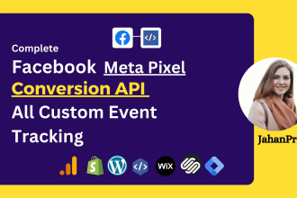 install facebook meta pixel, setup custom event, conversion API tracking