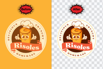 do transparent background logo and image with high quality in 24hrs