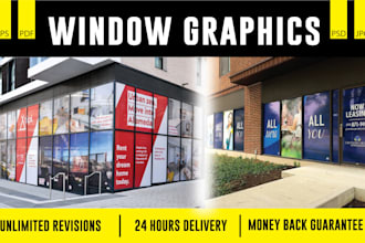 do shop front, storefront, window graphics design