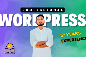 design, redesign, build, rebuild, clone, edit, fix or revamp wordpress site
