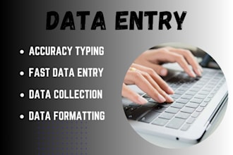 do data entry and typing with accuracy and efficiency
