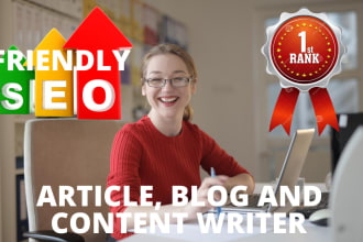 do SEO article writing, blog post or content writing