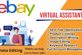 do ebay listing, ebay product listing, ebay SEO listing, ebay lister, ebay VA