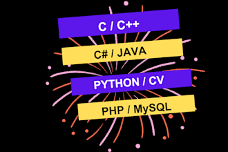do c, cpp, python, java and PHP programming tasks projects