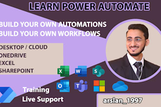 teach power automate desktop, cloud and excel automation
