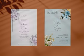 design simple and modern invitation cards