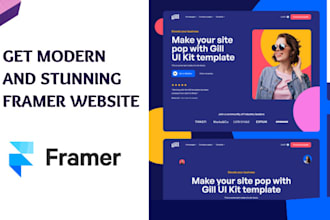 design a modern framer website