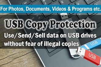 provide copy protection for usb drive