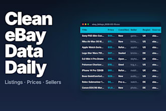 scrape ebay listings prices and seller data with python