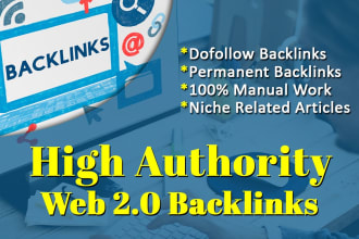 build manually high authority web 2 0  backlinks
