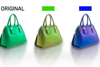 do color change and color correction of any product in photoshop