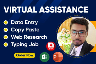 do your data entry, data collection, web research and copy paste