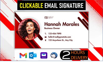 code clickable HTML email signatures with animated designs