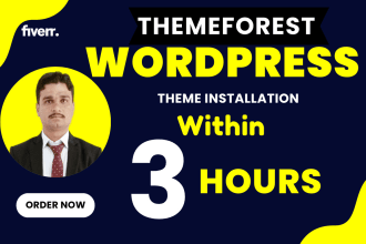 do themeforest wordpress theme installation and customization with demo import