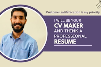 be your CV maker and think a professional resume for you