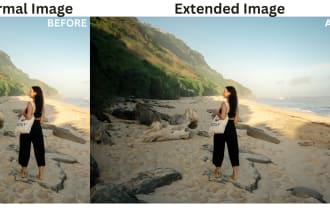 professionaly extend, remove and change background of your photo