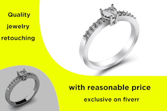 do jewelry photo edit or high end retouching