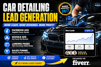 get car detailing leads build car wash paint ceramic coat auto detailing website
