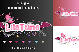 custom vtuber logo art