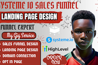 build systeme io website systeme io sales funnel systeme io landing page
