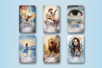 design unique oracle and tarot cards