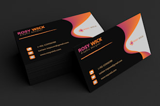 design modern luxury business card with qr code