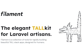 make a website through laravel filamentphp
