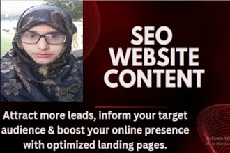 write SEO website content as your copy writer