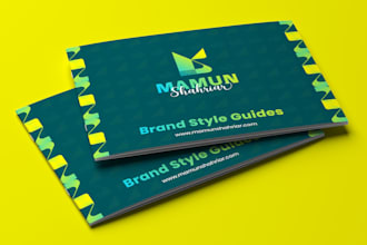 design minimalist logo, brand style guide and brand book