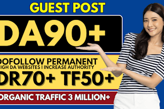 do guest post on da90 blog with SEO dofollow backlinks