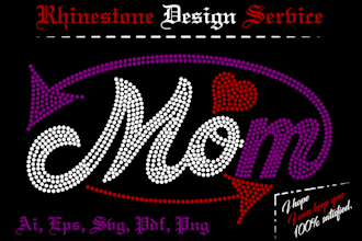 do custom rhinestone templates for you
