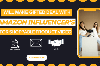 make gifted amazon influencer deal for shoppable product video