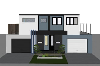do best house design as a modern in planner 5d