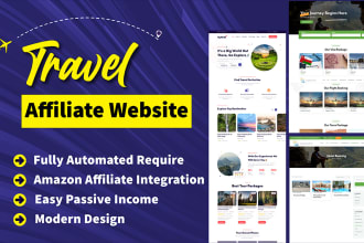 develop automated wordpress travel affiliate websites for passive income