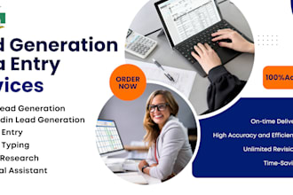 do lead generation, b2b lead generation, data entry, web research