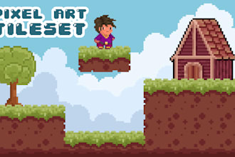 create pixel art tileset and background for your game