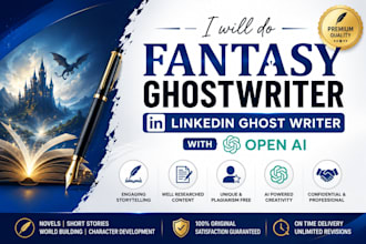 do fantasy ghostwriter linkedin ghost writer with open ai