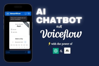 create a custom ai chatbot using voiceflow and zapier or make for ai automation