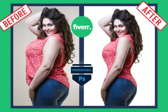 do advance body slimming , photo retouching in photoshop