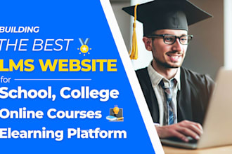 build wordpres lms, elearning, education, school, college, online course website