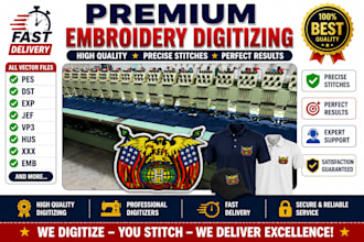 do embroidery digitizing into dst pes emb files