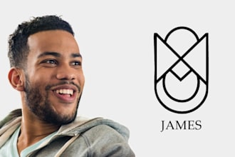 design a minimalist, geometric name logo within 12 hrs