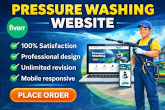 design  pressure washing website for your company