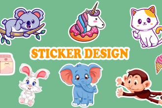 design unique logo, sticker, badge, patch and label