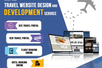 develop complete travel agency website or ota portal b2b and b2c