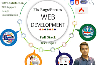 do bug fix, error fix, develop PHP, codeigniter, mysql