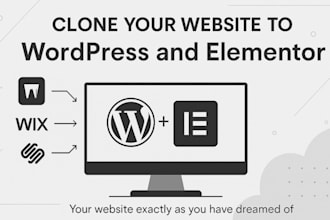 duplicate, copy, clone website to wordpress with elementor