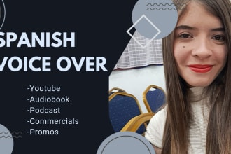 record a female spanish voice over