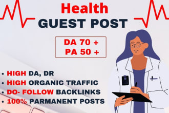 publishing health guest post on high da guest post website